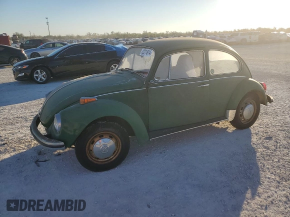 1971 Volkswagen Beetle with VIN 1113103120, listed as a Copart auction lot 82214914 with 94,919 mi miles and Salvage Title. Bid and sale history available at DreamBid. Image 1.