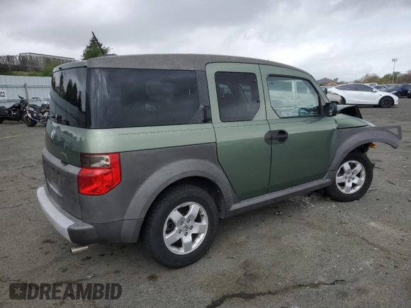 2005 Honda Element EX with VIN 5J6YH18625L015657, listed as a Copart auction lot 50836165 with 184,845 mi miles and Salvage Title. Bid and sale history available at DreamBid. Image 3.