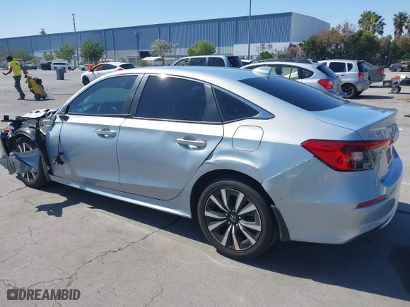 2022 Honda Civic Sedan EX with VIN 2HGFE1F77NH309152, listed as a IAAI auction lot 42013565 with 25,474 mi miles. Bid and sale history available at carsss.com. Image 3.