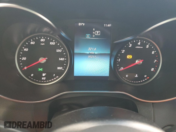 2021 Mercedes-Benz GLC 300 with VIN W1N0G8DB0MV263869, listed as a Copart auction lot 61762825 with 50,211 mi miles and Clean title. Bid and sale history available at DreamBid. Image 9.