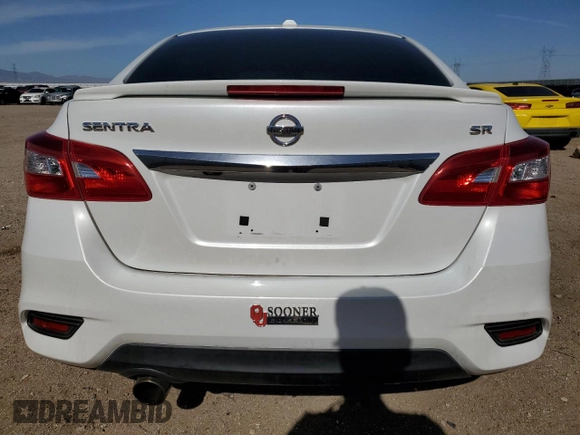 2017 Nissan Sentra SV with VIN 3N1AB7AP6HY229211, listed as a Copart auction lot 56587935 with 76,090 mi miles and Salvage title. Bid and sale history available at DreamBid. Image 6.