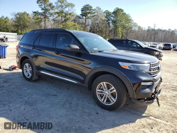 2023 Ford Explorer XLT with VIN 1FMSK8DHXPGA83337, listed as a Copart auction lot 45030485 with 11,833 mi miles and Salvage Title. Bid and sale history available at DreamBid. Image 4.