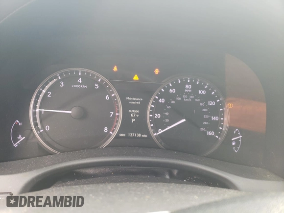 2013 Lexus GS 350 with VIN JTHCE1BL8D5009001, listed as a Copart auction lot 71968944 with 137,138 mi miles and Salvage Title. Bid and sale history available at carsss.com. Image 9.