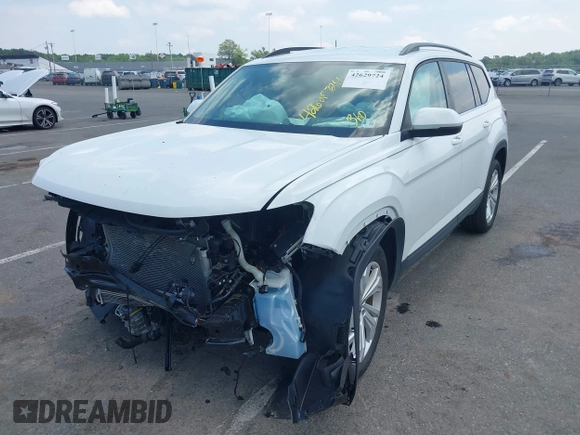 2023 Volkswagen Atlas SE with VIN 1V2HR2CA9PC536820, listed as a IAAI auction lot 42629724 with 25,419 mi miles and . Bid and sale history available at DreamBid. Image 2.