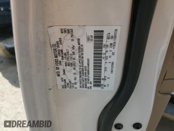 2008 Ford Explorer Eddie Bauer with VIN 1FMEU74888UA46243, listed as a Copart auction lot 50085764 with 166,935 mi miles and Salvage Title. Bid and sale history available at carsss.com. Image 14.
