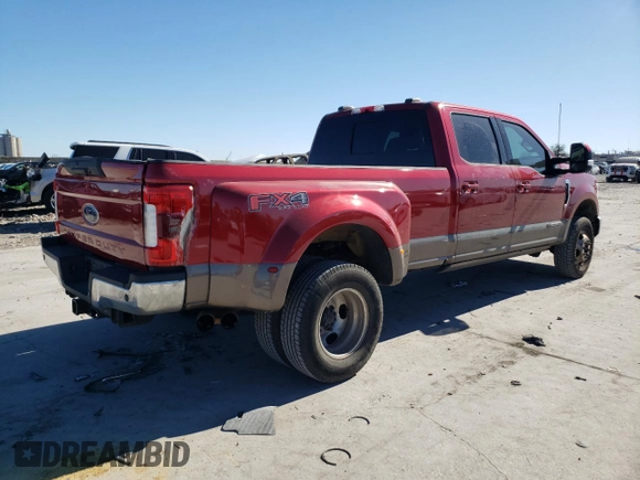 2022 Ford F-350 XL with VIN 1FT8W3DT9NEE66057, listed as a Copart auction lot 47074105 with 179,532 mi miles and Salvage Title. Bid and sale history available at DreamBid. Image 3.