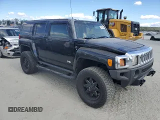 2007 Hummer H3 SUV with VIN 5GTDN13E678152563, listed as a Copart auction lot 76112534 with 228,453 mi miles and Salvage Title. Bid and sale history available at DreamBid. Image 4.