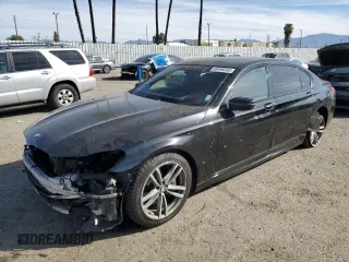 2018 BMW 7 Series 750i with VIN WBA7F0C54JGM23724, listed as a Copart auction lot 89399285 with 141,167 mi miles and Salvage Title. Bid and sale history available at carsss.com. Image 1.