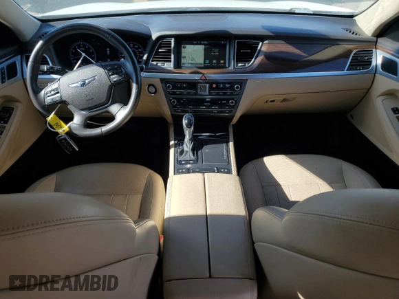 2017 Genesis G80 3.8L with VIN KMHGN4JE1HU190490, listed as a Copart auction lot 83115594 with 67,108 mi miles and Salvage Title. Bid and sale history available at DreamBid. Image 8.