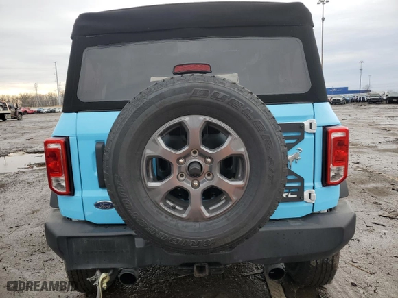 2023 Ford Bronco with VIN 1FMEE5BP9PLB15828, listed as a Copart auction lot 47347135 with 11,370 mi miles and Clean Title. Bid and sale history available at carsss.com. Image 6.