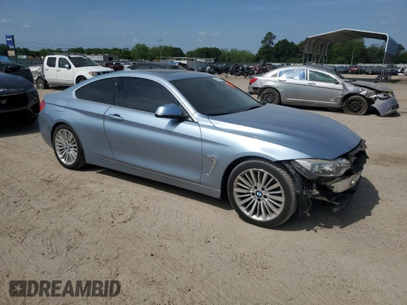 2014 BMW 4 Series 428i z VIN WBA3N3C55EF710553, wystawiony jako Copart lot #54341845 z przebiegiem 119 056 mil mil oraz Szkoda całkowita • Salvage title. Historia ofert i sprzedaży dostępna na DreamBid. Obrazek 4.