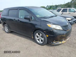 2014 Toyota Sienna L with VIN 5TDZK3DC0ES445088, listed as a IAAI auction lot 42443966 with Not provided miles and . Bid and sale history available at DreamBid. Image 1.
