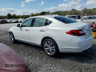 2013 Infiniti M with VIN JN1BY1AR3DM602297, listed as a Copart auction lot 73646414 with 122,431 mi miles and Salvage Title. Bid and sale history available at DreamBid. Image 2.