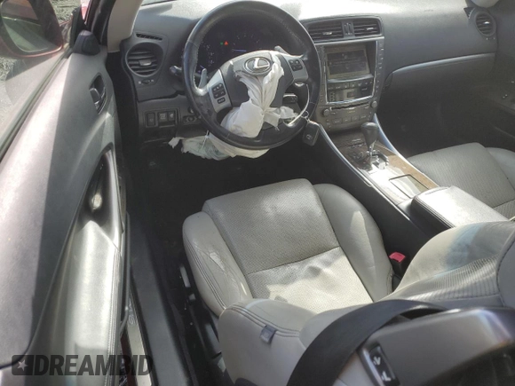2011 Lexus IS 250 C with VIN JTHFF2C28B2515559, listed as a Copart auction lot 47809825 with 151,037 mi miles and Salvage title. Bid and sale history available at DreamBid. Image 8.
