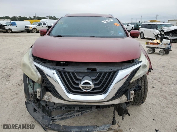 2017 Nissan Murano SL with VIN 5N1AZ2MG0HN107878, listed as a Copart auction lot 45377925 with 159,958 mi miles and Salvage Title. Bid and sale history available at carsss.com. Image 5.