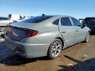 2023 Hyundai Sonata SEL with VIN KMHL64JA0PA290220, listed as a Copart auction lot 46497405 with 23,799 mi miles and Salvage Title. Bid and sale history available at DreamBid. Image 3.