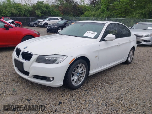 2010 BMW 3 Series 328i with VIN WBAPH7G59ANM52662, listed as a IAAI auction lot 42170338 with 163,648 mi miles and . Bid and sale history available at carsss.com. Image 2.