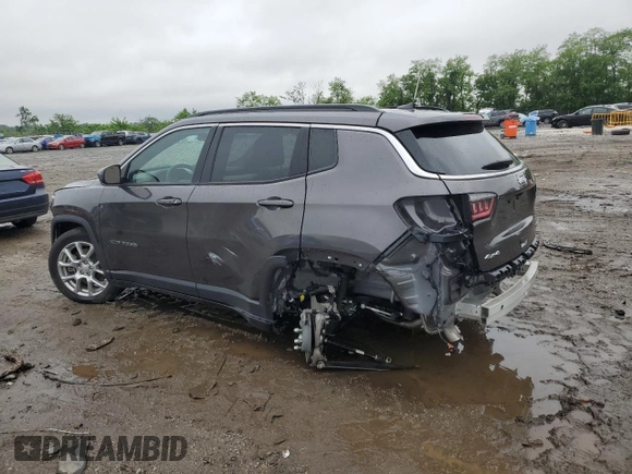 2023 Jeep Compass Latitude Lux с VIN 3C4NJDFN7PT544666, выставлен на аукционе Copart как лот 56921905 с пробегом 12 022 миль миль и Списание • Salvage title. История ставок и продаж доступна на DreamBid. Изображение 2.