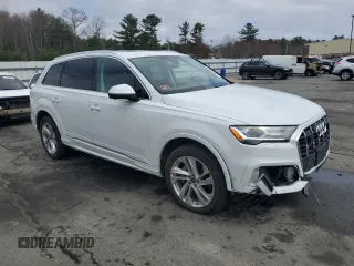 2022 Audi Q7 Premium Plus with VIN WA1LXBF75ND002720, listed as a Copart auction lot 54001815 with 54,677 mi miles and Salvage title. Bid and sale history available at DreamBid. Image 4.