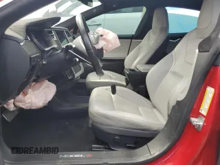 2015 Tesla Model S 85D with VIN 5YJSA1E23FF115854, listed as a Copart auction lot 48938485 with 96,596 mi miles and Salvage Title. Bid and sale history available at carsss.com. Image 7.