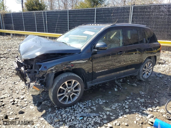 2017 Jeep Compass High Altitude with VIN 1C4NJCEA7HD125880, listed as a Copart auction lot 49104925 with 99,779 mi miles and Salvage Title. Bid and sale history available at carsss.com. Image 1.