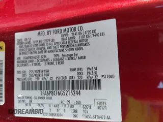 2016 Ford Mustang GT z VIN 1FA6P8CF6G5215244, wystawiony jako IAAI lot #42681283 z przebiegiem 85 115 mil mil oraz . Historia ofert i sprzedaży dostępna na DreamBid. Obrazek 9.