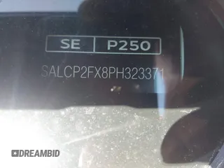 2023 Land Rover Discovery Sport SE with VIN SALCP2FX8PH323371, listed as a IAAI auction lot 41987018 with 22,272 mi miles and . Bid and sale history available at DreamBid. Image 9.