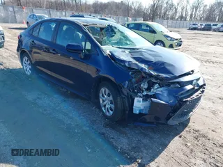 2020 Toyota Corolla LE with VIN 5YFEPRAE7LP007229, listed as a IAAI auction lot 41482001 with 63,705 mi miles. Bid and sale history available at carsss.com. Image 1.