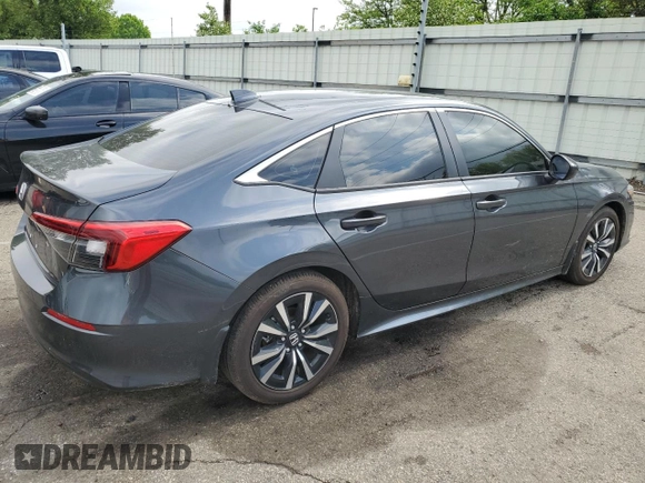 2024 Honda Civic EX z VIN 2HGFE1F76RH319547, wystawiony jako Copart lot #54358805 z przebiegiem 12 143 mil mil oraz Szkoda całkowita • Salvage title. Historia ofert i sprzedaży dostępna na DreamBid. Obrazek 3.