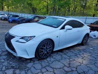 2015 Lexus RC 350 F Sport z VIN JTHHE5BC3F5002960, wystawiony jako Copart lot #52121175 z przebiegiem 5 505 mil mil oraz Szkoda całkowita • Salvage title. Historia ofert i sprzedaży dostępna na DreamBid. Obrazek 1.
