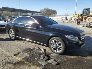 2018 Mercedes-Benz C with VIN 55SWF4JBXJU251710, listed as a Copart auction lot 89401185 with 111,202 mi miles and Salvage Title. Bid and sale history available at carsss.com. Image 4.