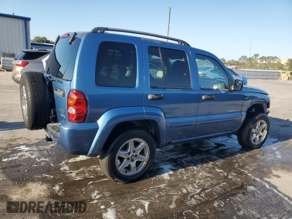 2003 Jeep Liberty Limited with VIN 1J4GL58K73W600258, listed as a Copart auction lot 53797935 with 217,888 mi miles and Salvage title. Bid and sale history available at DreamBid. Image 3.