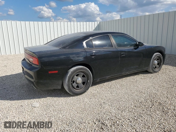 2012 Dodge Charger Police with VIN 2C3CDXAG6CH304301, listed as a Copart auction lot 44698825 with 80,867 mi miles and Salvage Title. Bid and sale history available at carsss.com. Image 3.