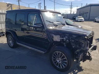 2023 Mercedes-Benz G 550 with VIN W1NYC6BJ3PX461528, listed as a Copart auction lot 87510075 with 19,992 mi miles and Salvage Title. Bid and sale history available at DreamBid. Image 4.