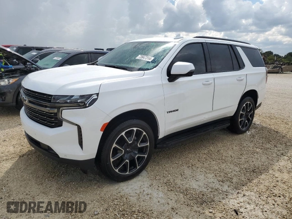 2022 Chevrolet Tahoe RST with VIN 1GNSCRKD4NR287261, listed as a Copart auction lot 73947314 with 48,223 mi miles and Non repairable. Bid and sale history available at DreamBid. Image 1.