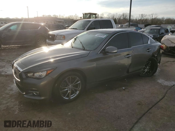 2015 Infiniti Q50 Premium with VIN JN1BV7APXFM356460, listed as a Copart auction lot 46093835 with 149,206 mi miles and Non Repairable. Bid and sale history available at carsss.com. Image 1.