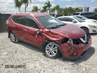 2015 Nissan Rogue SV with VIN KNMAT2MT6FP551058, listed as a Copart auction lot 52911975 with Not Provided miles and Salvage Title. Bid and sale history available at carsss.com. Image 4.