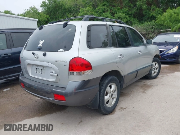 2006 Hyundai Santa Fe GLS with VIN KM8SC13D36U049405, listed as a IAAI auction lot 42074217 with 106,253 mi miles. Bid and sale history available at carsss.com. Image 4.