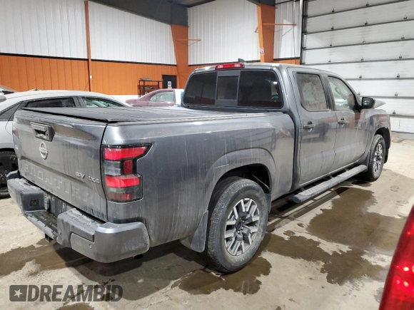 2022 Nissan Frontier SV with VIN 1N6ED1FK0NN688615, listed as a Copart auction lot 88040205 with 38,317 mi miles and Salvage Title. Bid and sale history available at carsss.com. Image 3.