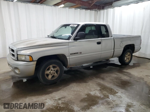 2001 Dodge 1500 with VIN 3B7HC13Y61M563280, listed as a Copart auction lot 52012165 with 192,451 mi miles and Clean Title. Bid and sale history available at carsss.com. Image 1.