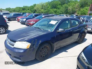 2014 Dodge Avenger SE with VIN 1C3CDZAB6EN148741, listed as a IAAI auction lot 42094363 with 126,598 mi miles and . Bid and sale history available at carsss.com. Image 2.