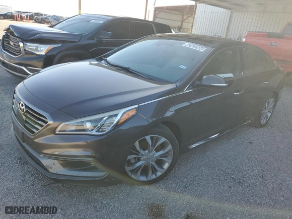 2015 Hyundai Sonata 2.0T Limited with VIN 5NPE34AB4FH177974, listed as a Copart auction lot 82523504 with 103,486 mi miles and Clean Title. Bid and sale history available at carsss.com. Image 1.