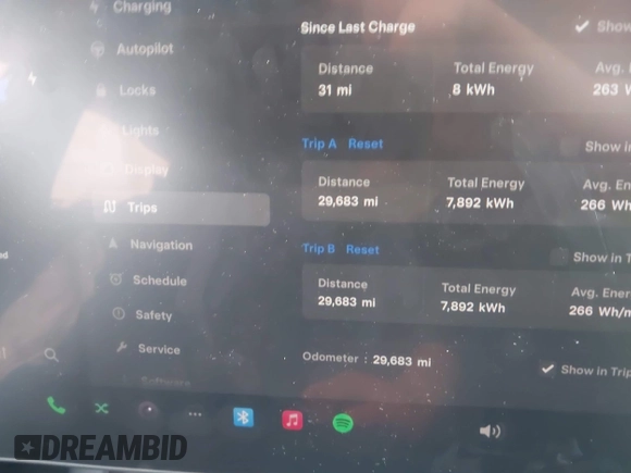 2023 Tesla Model Y Long Range with VIN 7SAYGDEE7PF673988, listed as a IAAI auction lot 41057651 with 29,683 mi miles and . Bid and sale history available at DreamBid. Image 7.