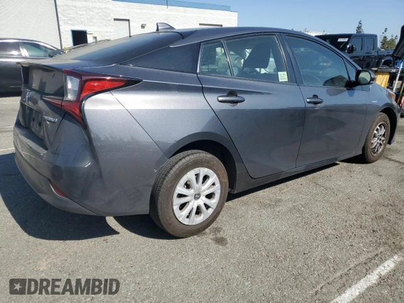 2020 Toyota Prius L Eco z VIN JTDKARFU0L3124101, wystawiony jako Copart lot #54017505 z przebiegiem 94 072 mil mil oraz Szkoda całkowita • Salvage title. Historia ofert i sprzedaży dostępna na DreamBid. Obrazek 3.