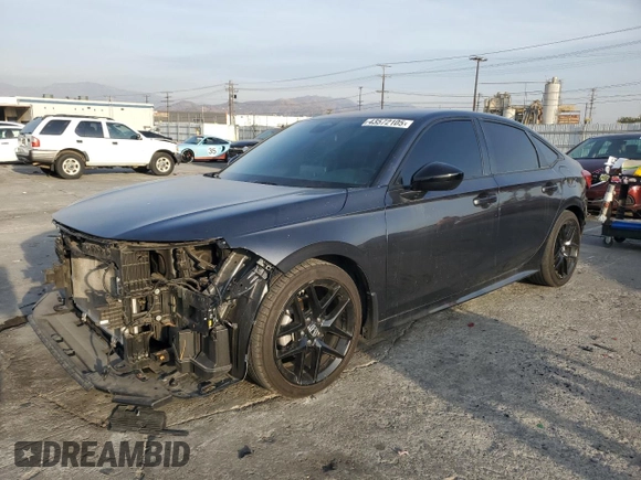2024 Honda Civic Sport with VIN 2HGFE2F53RH544299, listed as a Copart auction lot 43572105 with 78,806 mi miles and Salvage Title. Bid and sale history available at DreamBid. Image 1.