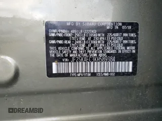 2019 Subaru Forester Premium with VIN JF2SKAEC3KH589384, listed as a Copart auction lot 44437115 with 40,697 mi miles and Salvage Title. Bid and sale history available at carsss.com. Image 15.