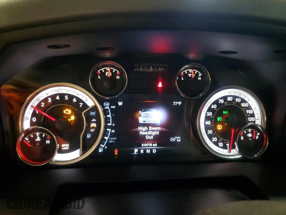 2013 Ram 2500 SLT with VIN 3C6TR5DT7DG547330, listed as a Copart auction lot 53997435 with 218,775 mi miles and Clean title. Bid and sale history available at DreamBid. Image 9.