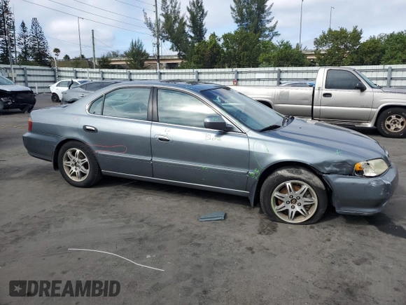1999 Acura TL with VIN 19UUA5642XA018351, listed as a Copart auction lot 88231105 with 0 mi miles and Salvage Title. Bid and sale history available at carsss.com. Image 4.