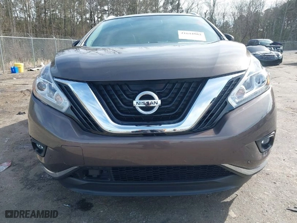 2015 Nissan Murano SL with VIN 5N1AZ2MG1FN228075, listed as a IAAI auction lot 41644582 with 14,164 mi miles. Bid and sale history available at carsss.com. Image 12.