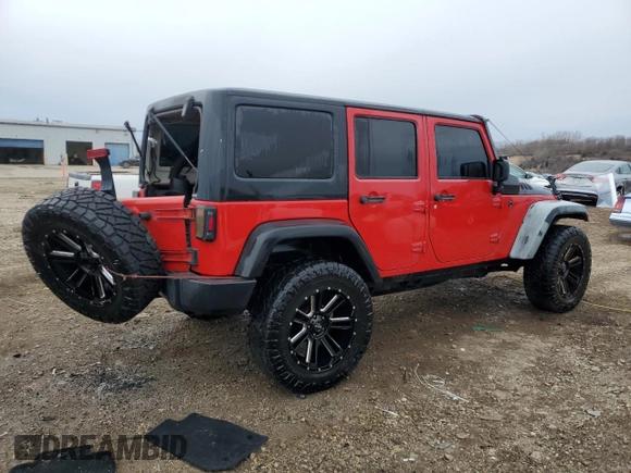 2014 Jeep Wrangler Unlimited Sport with VIN 1C4BJWDG4EL115321, listed as a Copart auction lot 51297255 with 176,685 mi miles and Salvage Title. Bid and sale history available at carsss.com. Image 3.